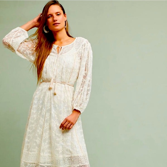Anthropologie Dresses & Skirts - ANTHROPOLOGIE NWT
Embroidered Lace Dress